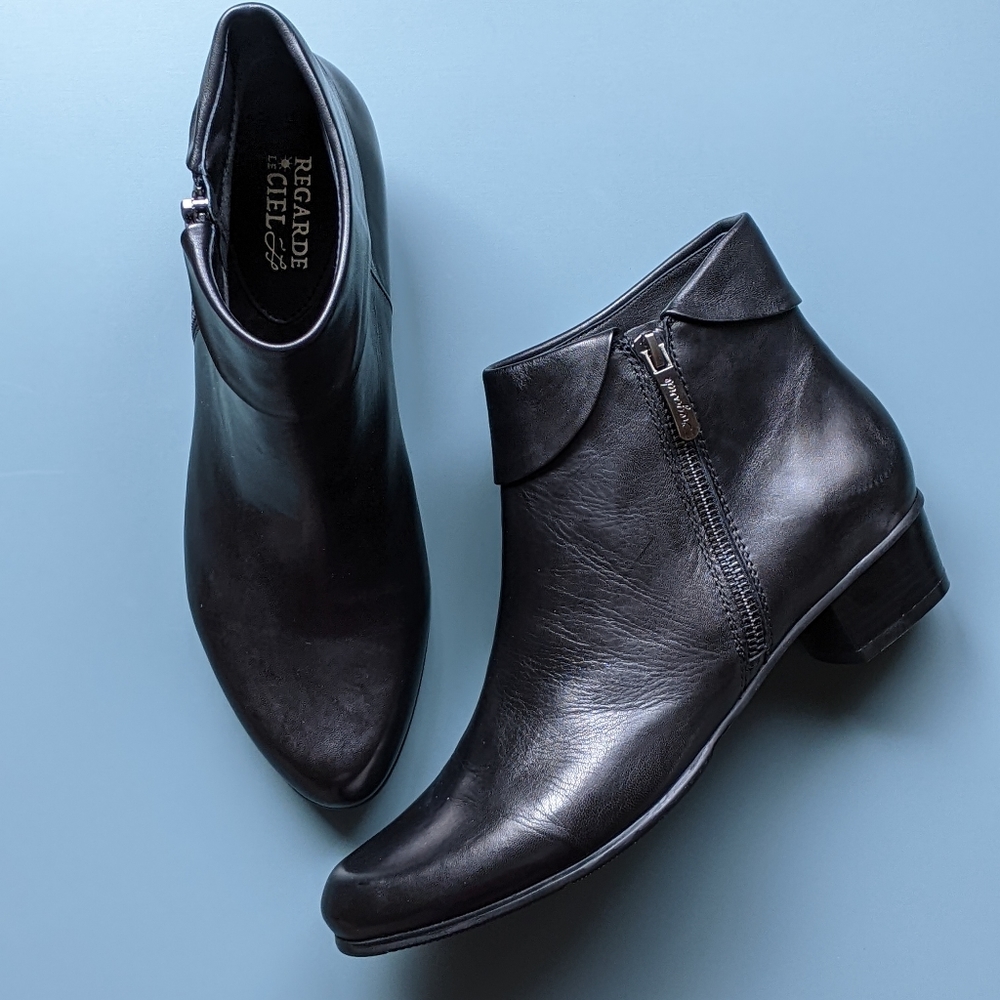 Regarde Le Ciel Stefany Bootie in Glove Black, Size 8.5